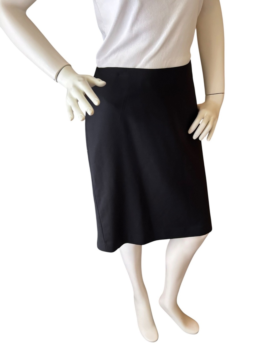 Talbots Wool Blend Black Pencil Skirt, Women’s Size 14P